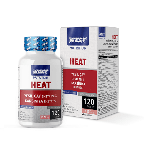 West Nutrition Termojenik Heat Yeşil Çay - Garsiniya Ekstresi 120 Tablet
